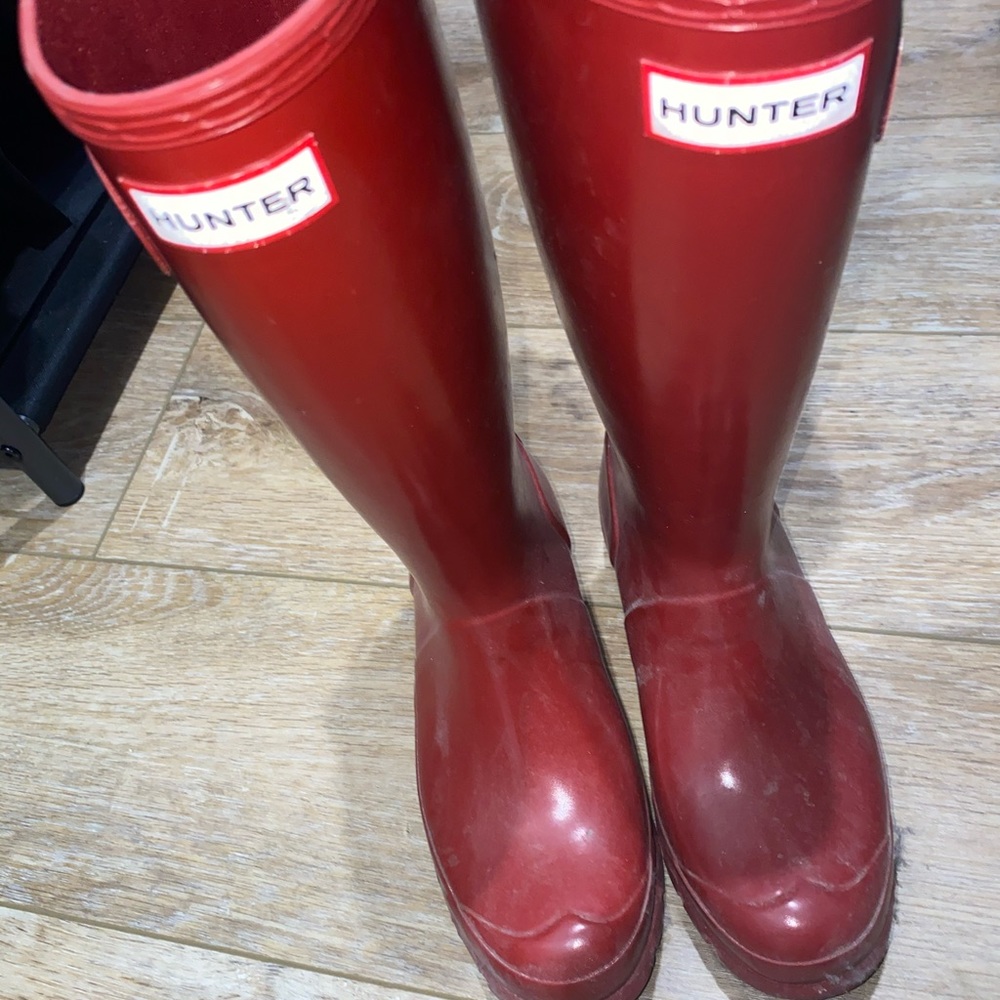 Red Hunter Boots